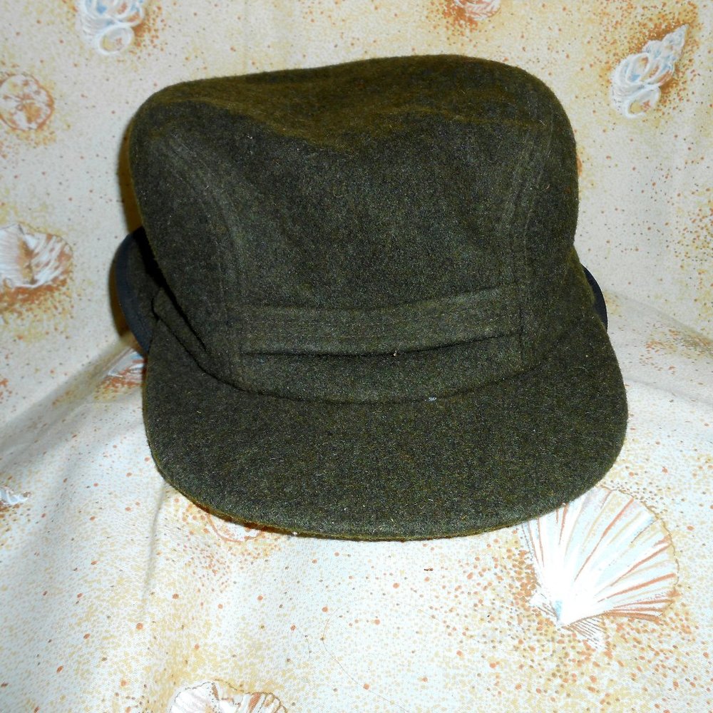 Filson Mackinaw Green Wool Cap Large